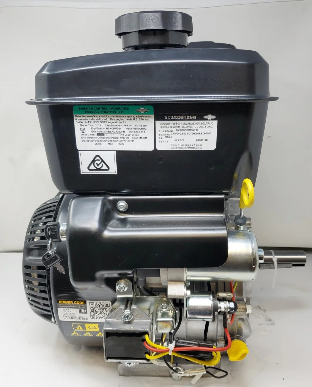 Briggs & Stratton 14hp Vanguard Engine 408cc Electric Start 1"x 3-31/64 #25V337-0012 - Image 5